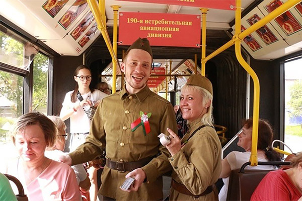 Автобусный парк № 2 Полоцка открыл патриотический «Маршрут освобождения»